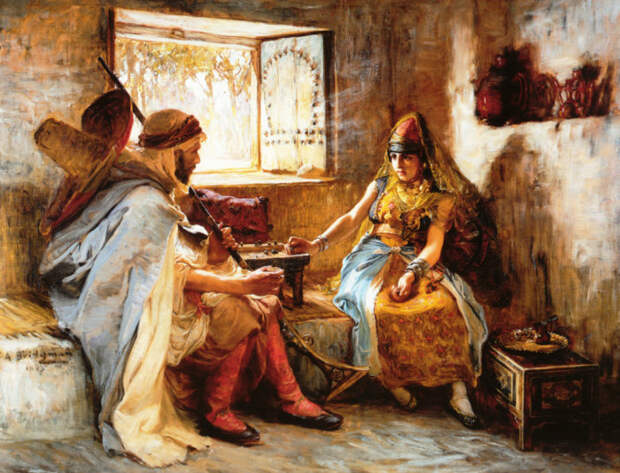 Азартная игра (The Game Of Chance) - Фредерик Артур Бриджмен (Frederick Arthur Bridgman). Азартная игра (The Game Of Chance) - Фредерик Артур Бриджмен (Frederick Arthur Bridgman).