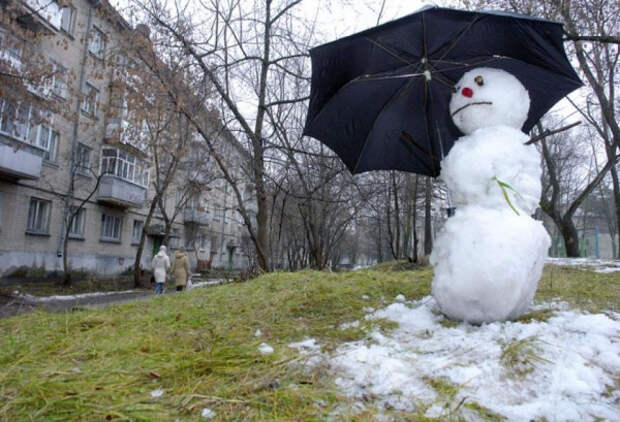 Россия ждет аномально теплый декабрь