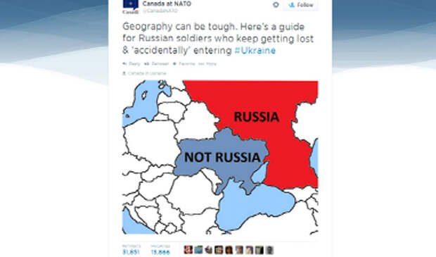 Канада «ввязалась» в «твиттер-войну» России и Запада
