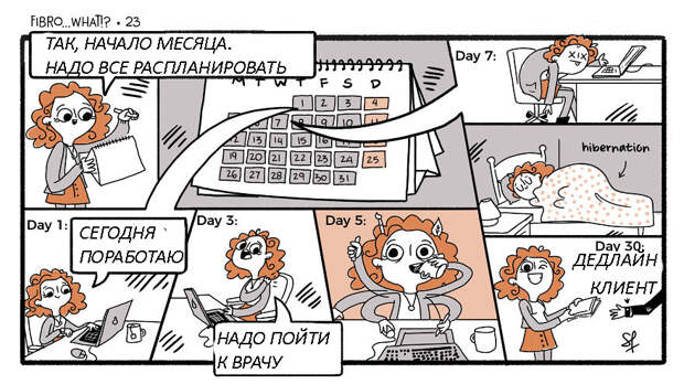 15 комиксов о том, каково это – жить с фибромиалгией