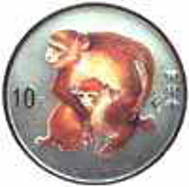 China color monkey coin