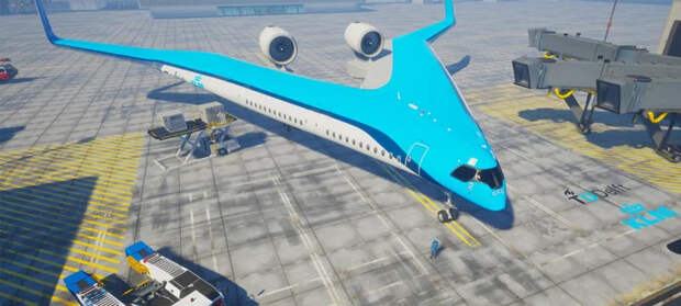 Самолёт Flying-V. Инновационный, революционный, дальнемагистральный Flying V, Klm, Технологии, Самолет, Инновации, Авиация, Транспорт будущего, Видео, Длиннопост