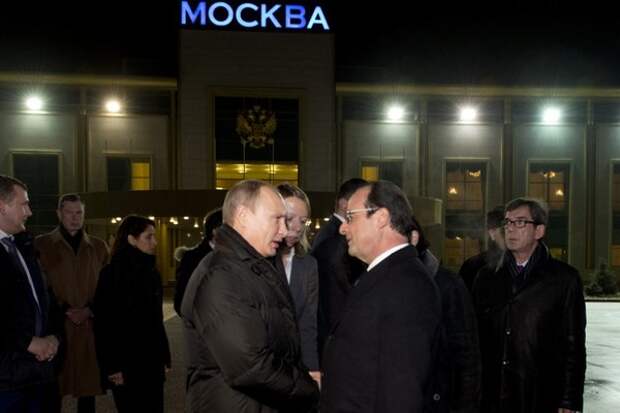 Владимир Путин и Франсуа Олланд