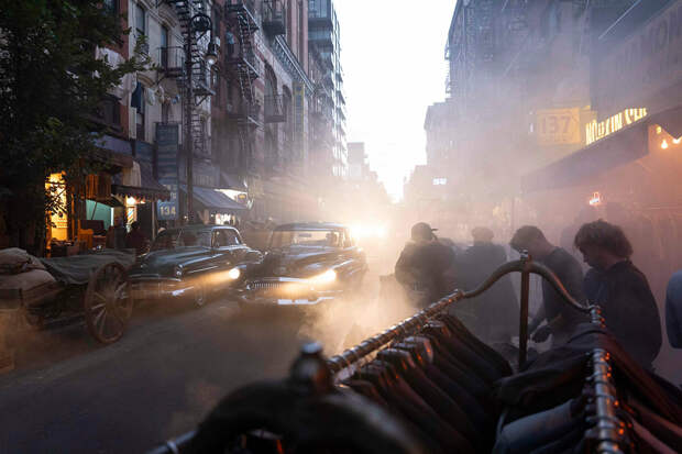 На съёмках фильма «Марти Великолепный»