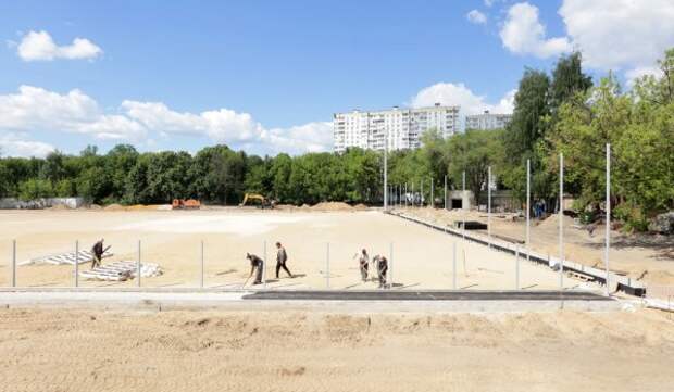 Специалисты выполнили 50% работ по реконструкции стадиона «Локомотив» в районе Люблино