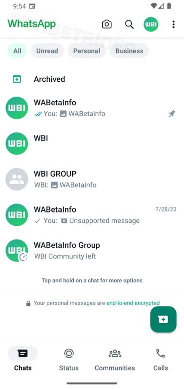 В WhatsApp обновится дизайн. Источник: WABetaInfo