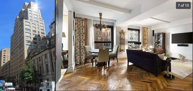 Нью-йоркская квартира, которую снимает старший сын Ольшанской. Фото © Zillow.com