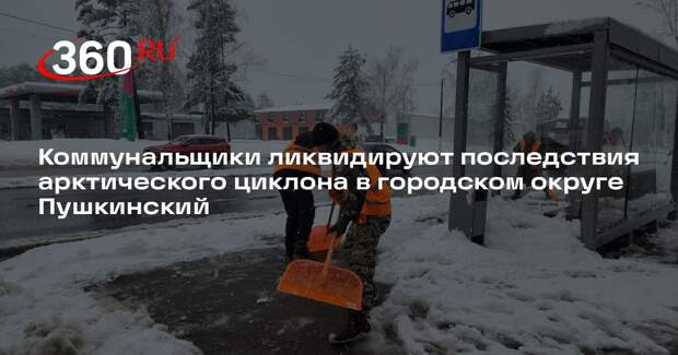 Коммунальщики ликвидируют последствия арктического циклона в городском округе Пушкинский