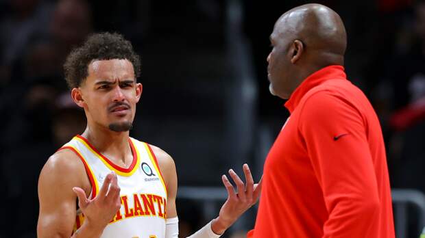 Trae Young Nate McMillan Atlanta Hawks