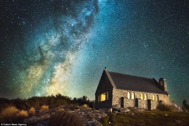 Неземная красота млечного пути над Новой Зеландией галактика, звезды, красиво, млечный путь, небо, ночь, сияние, фото