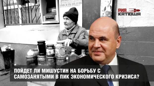 Пойдет ли Мишустин на борьбу с самозанятыми в пик экономического кризиса?