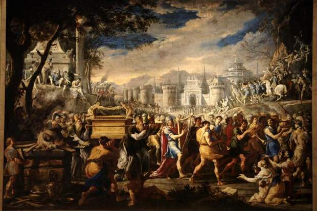 File:Domenico Gargiulo David bearing the ark of testament into Jerusalem.jpg