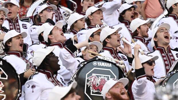 The South Carolina band plays.