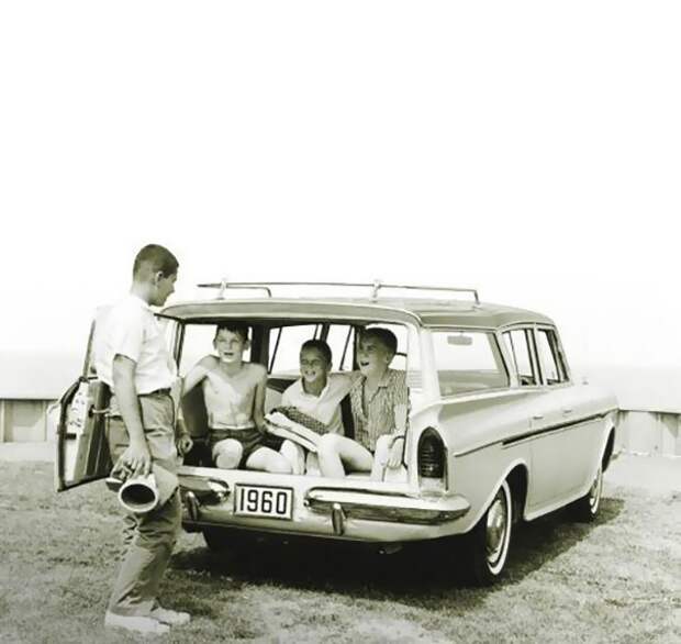 18. 60-е годы, автомобили, легковой автомобиль, старые машины, старые фото, сша, универсал, фургон