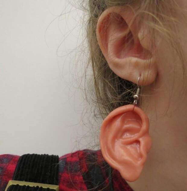 сережки уши