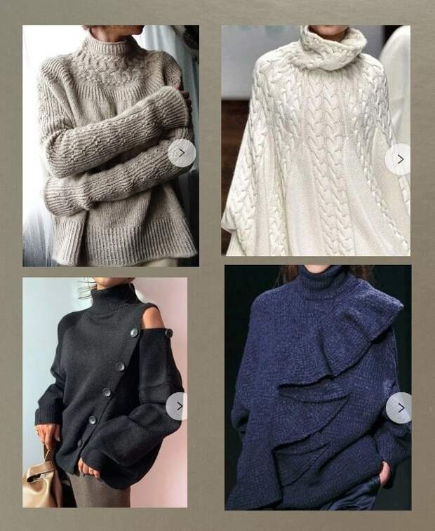 Виды и примеры вязания горловины у свитера