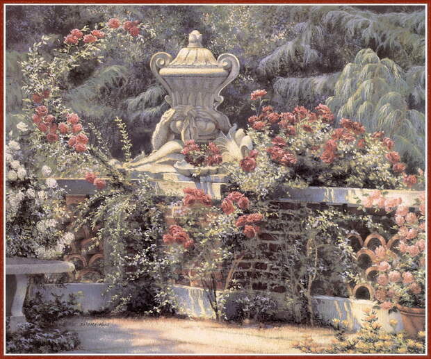 Цветущий сад американской художницы Barbara Hails