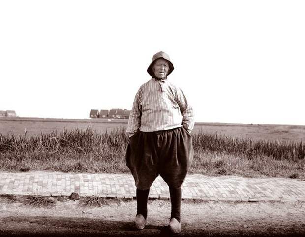 Старый рыбак, Голландия ХХ век, винтаж, восстановленные фотографии, европа, кусочки истории, путешествия, старые снимки, фото