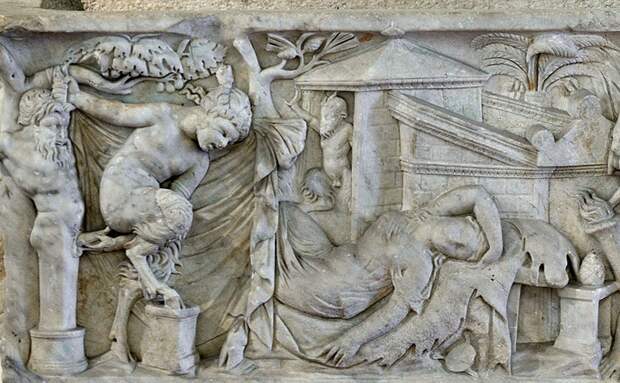 The Roman sarcophagus Secret Cabinet