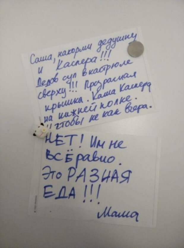 Смешные записки на холодильниках