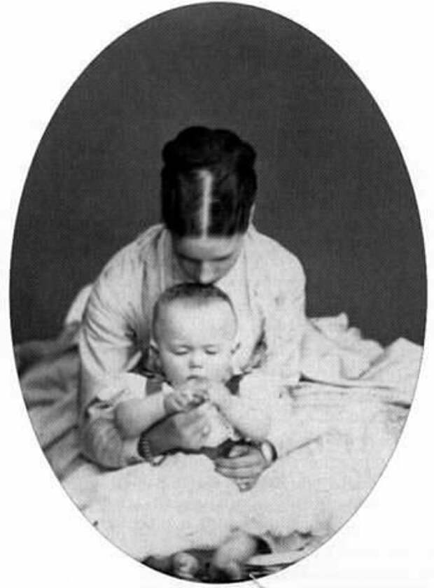 императрица Мария Федоровна с сыном Николаем