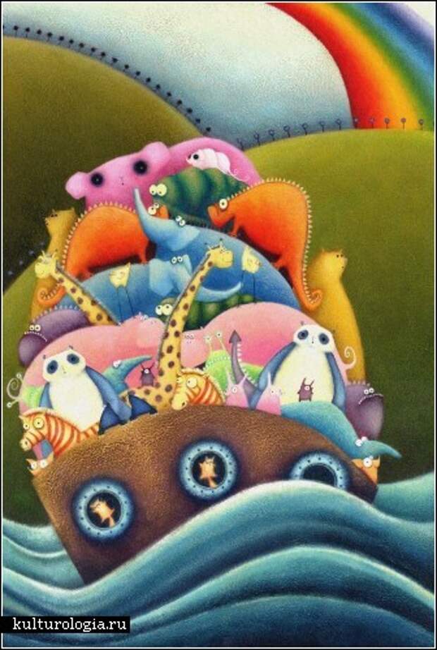 Кошки, мышки и остальной позитив в картинах Лизы Эванс (Lisa Evans)