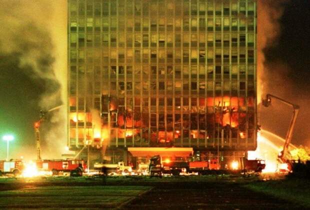 Белград, бомбардировки Югославии, 21 апреля 1999 года. история, ретро, фото