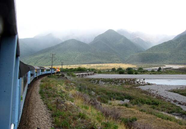 Новая Зеландия. Путешествие в Южные Альпы. Трансальпийская железная дорога