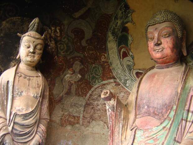 Гроты Майцзишань Maijishan Grottoes 8 Гроты Майцзишань