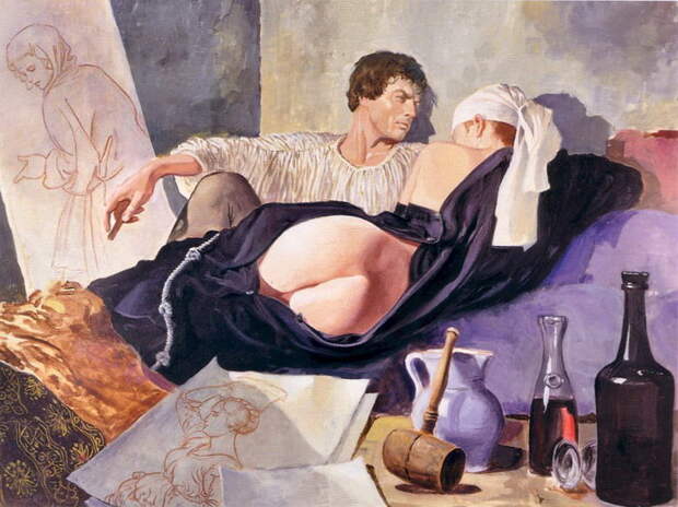 Художники и их музы: картины Milo Manara