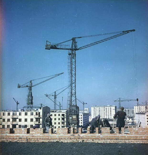Строители за работой, 1960-е, Всеволод Тарасевич 