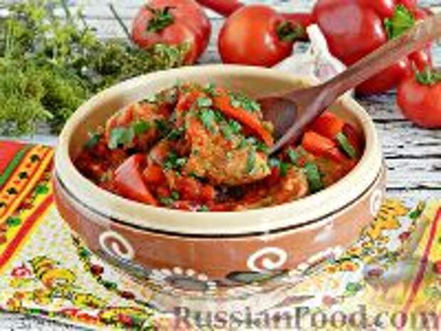 Фото к рецепту: Лесковачка мучкалица (свинина, тушенная  с овощами)