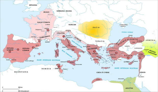 Распределение легионов в Италии и провинциях в начале 49 года до н.э. - Гражданские войны: Помпей и Цезарь | Warspot.ru