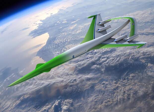NASA представило концепции будущего, экологически чистый самолет