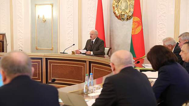 Лукашенко на заседании Совета безопасности. Фото:president.gov.by