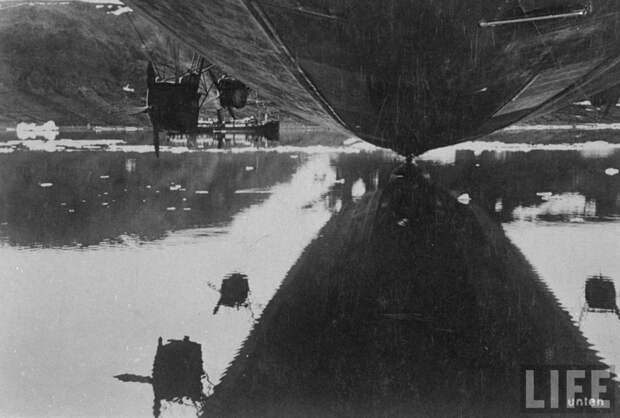 Дирижабль "Граф Цеппелин" в Москве в 1930 году