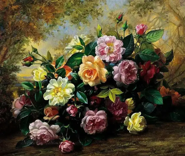 Художник Albert Williams (1922 – 2010). Цветы цветут для тех, кто их видит