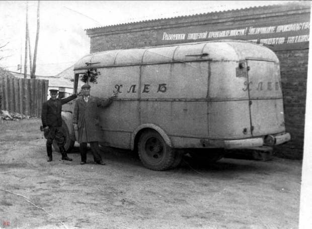 ПАЗ-657 СССР, авто, автомобили, автофургон, грузовик, ретро техника, фургон, хлеб