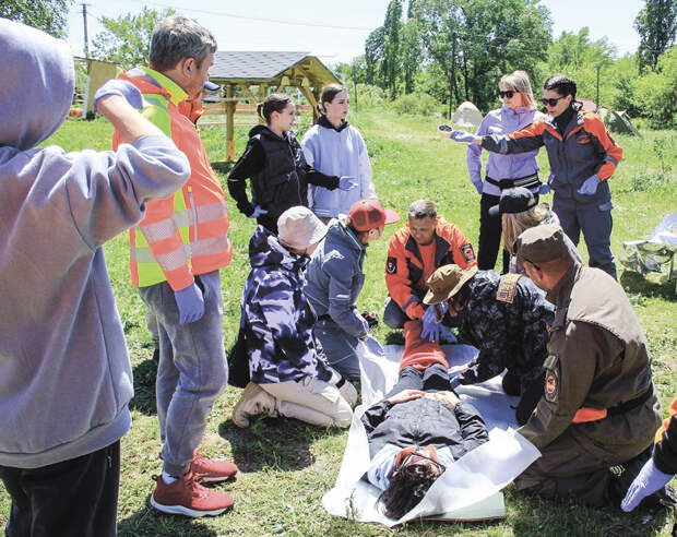 В Белогорском районе прошли учения добровольцев-спасателей
