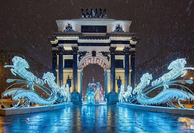 Фотографии новогодней Москвы