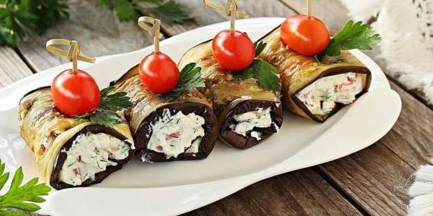 Баклажаны с соусом из орехов