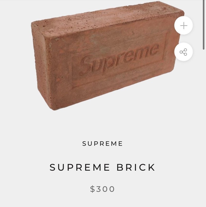 5. Кирпич Supreme за 300 долларов