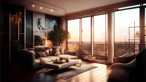 Роскошная квартира / Изображение сгенерировано ИИ FusionBrain.AI от Sber AI / amic.ru