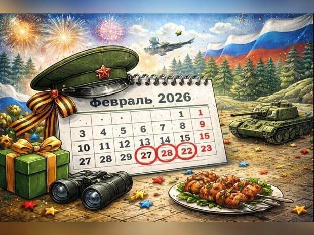 Февраль-2026: россияне получат 19 рабочих дней и трёхдневный отдых