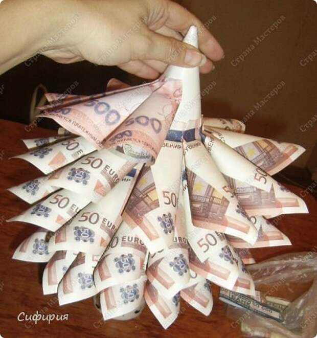 Денежная елка. Мастер класс и видео cf5e2ffeac90 Денежная елка. Мастер класс и видео