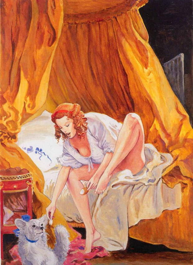 Художники и их музы: картины Milo Manara