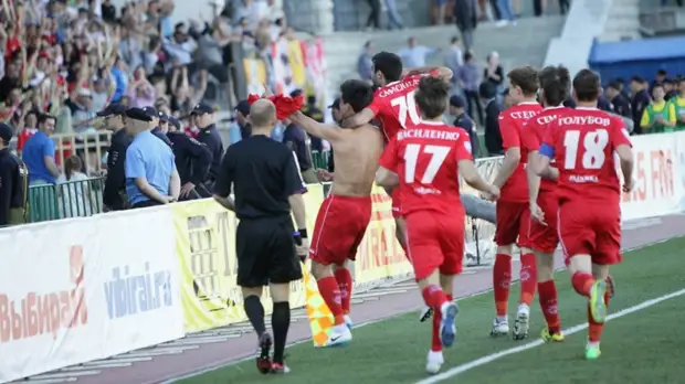 «Уфа» обыграла «Томь» в первом стыковом матче за место в РПЛ