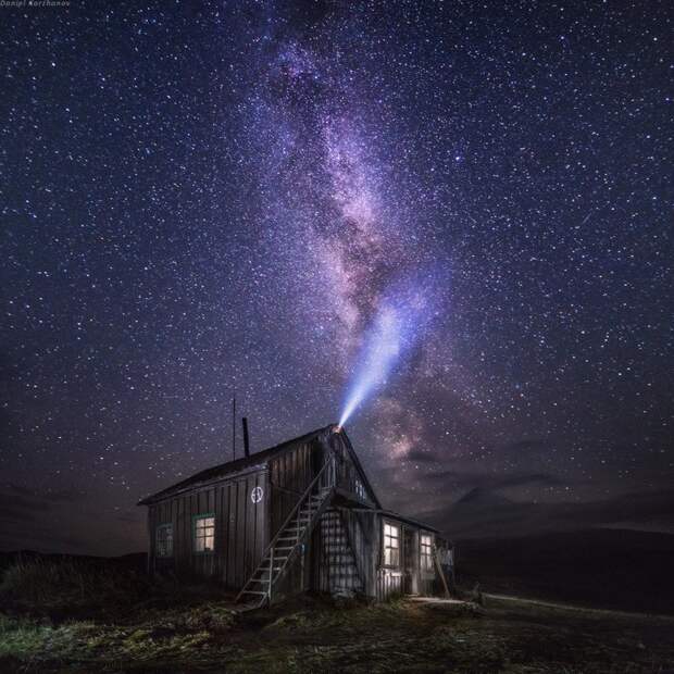 9. Звездное небо над Камчаткой. Фото: Даниил Коржонов природа, россия, фото