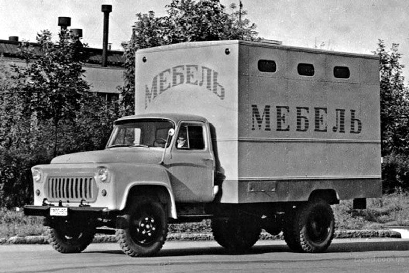 А это ГЗСА-893А для перевозки мебели. Выпускался с 1970 года. ГЗСА, газ