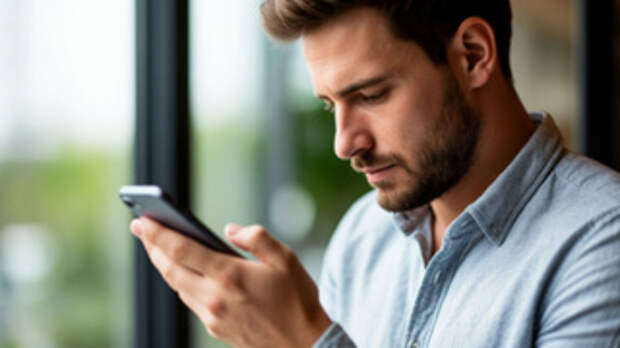 Мужчина, мессенджер / Изображение сгенерировано Шедеврум от ИИ YandexART/ amic.ru